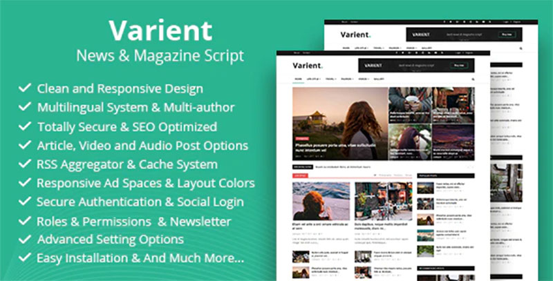 Varyent php haber sitesi script - Varient PHP Haber sitesi script ücretsiz Full Detay İndir