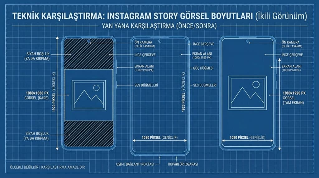 Instagram Story Görselleri Neden Kırpılır?