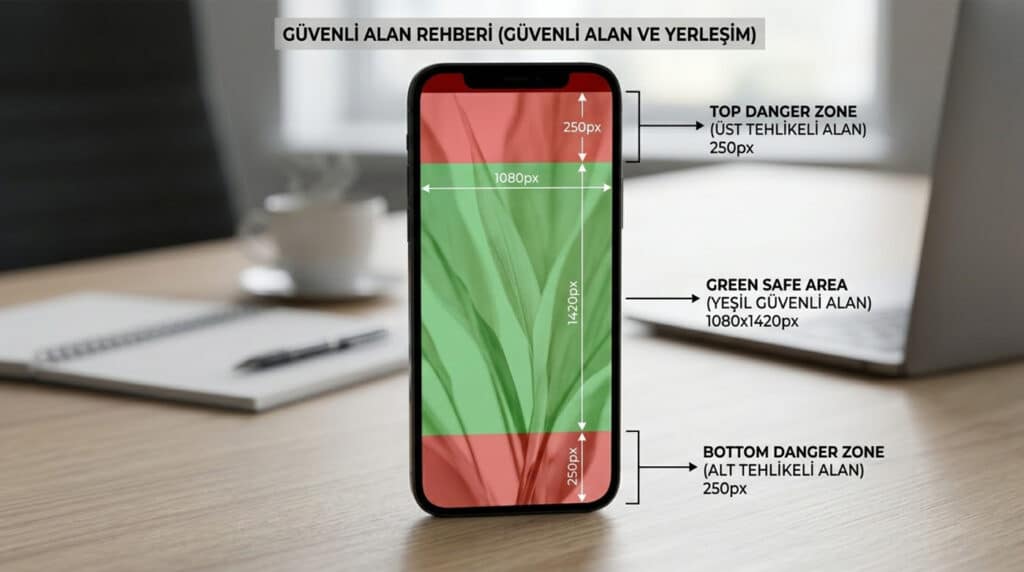 Instagram Story İçin Güvenli Alan ve Yerleşim